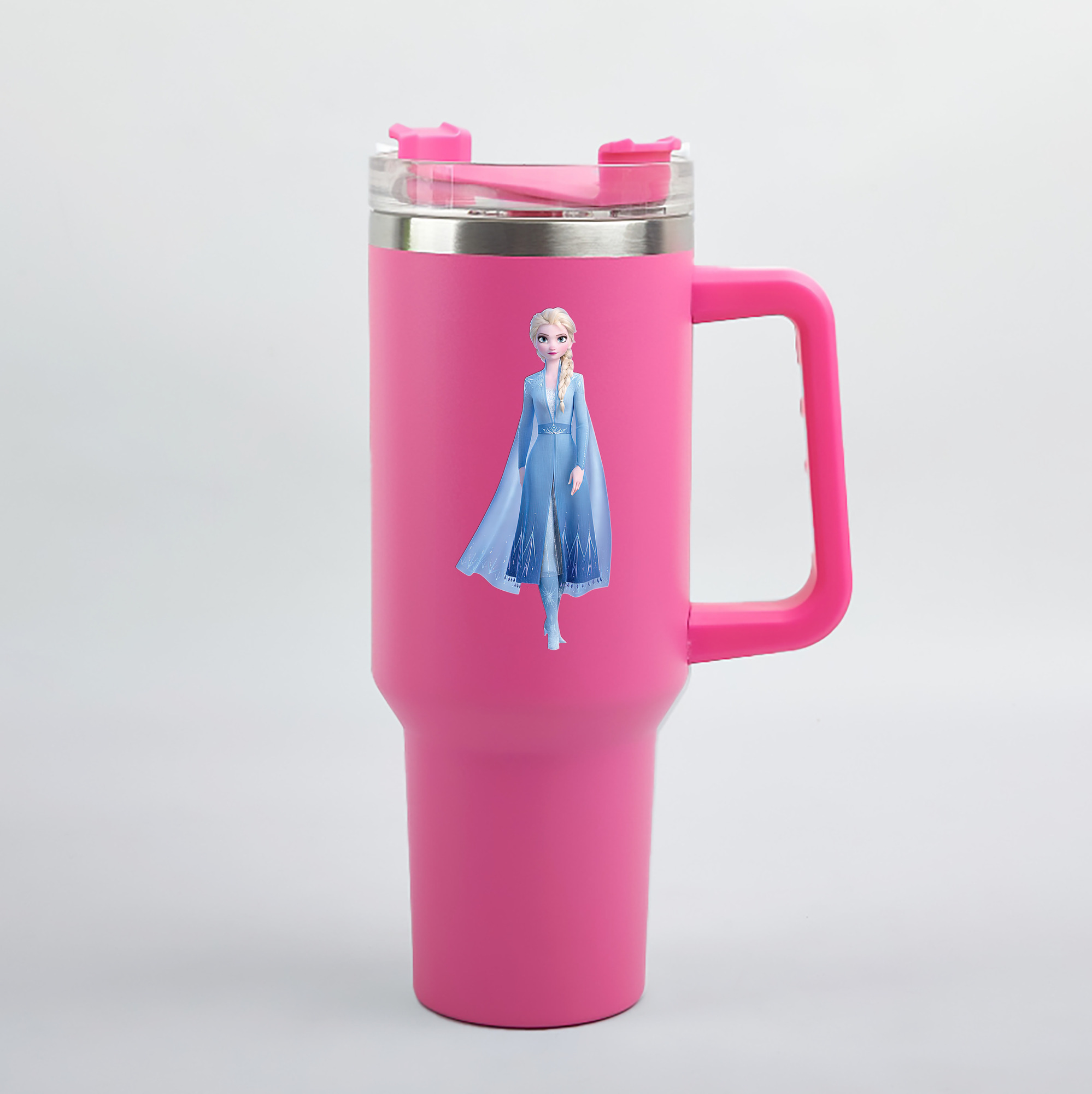 （画像用） アナと雪の女王 アンナ エルサ Frozen Anna Elsa 1200mL車用タンブラー（カラープリント）